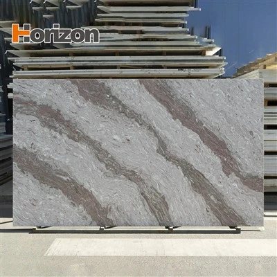 Baðherbergi Vanity Top Gervi Quartz Jade Slab Framleiðandi Heildverslun